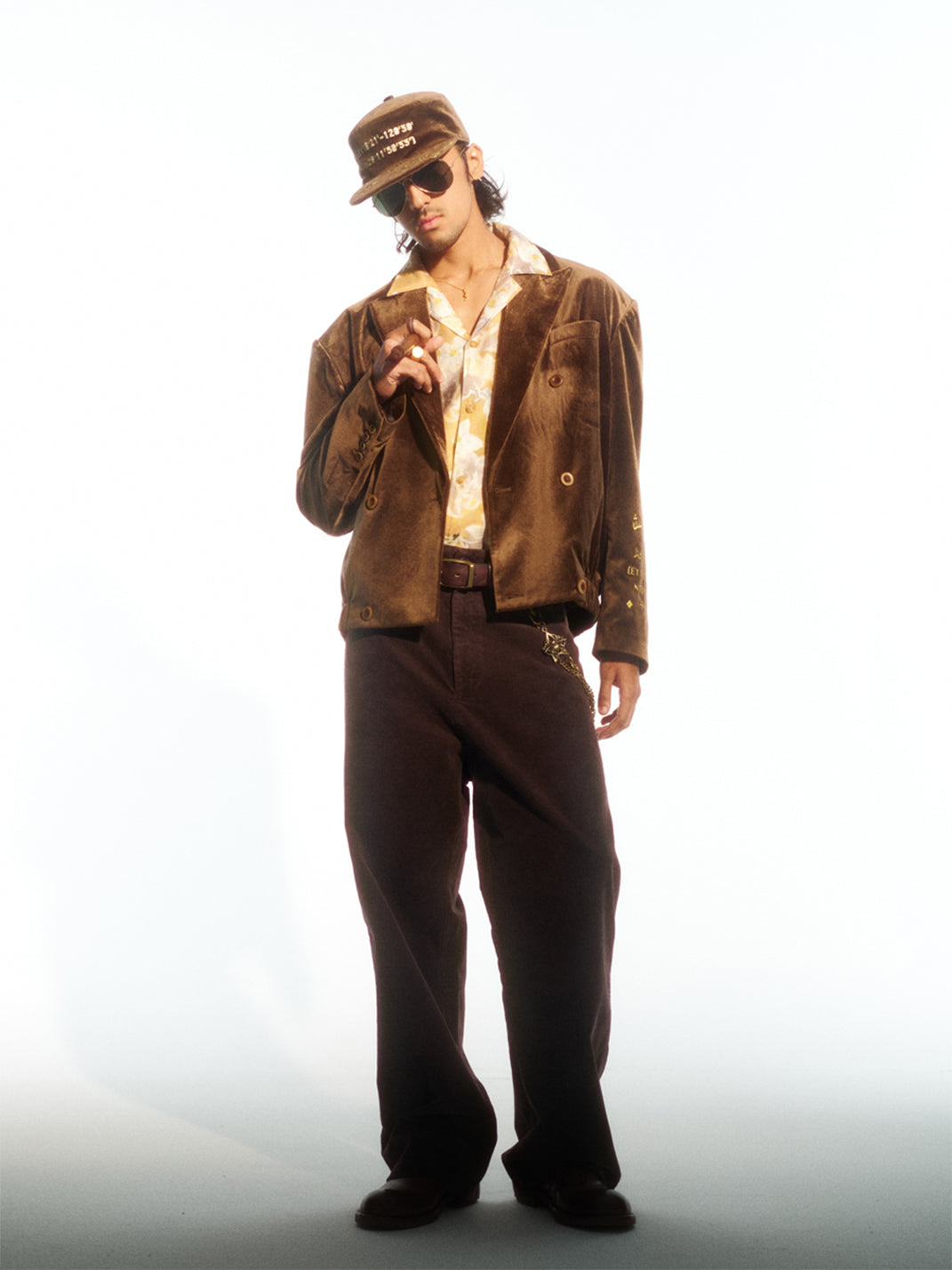 TREclub | Brown Waffle Corduroy Trousers - PSYLOS 1, TREclub | Brown Waffle Corduroy Trousers, Pants, TREclub•JAPAN, PSYLOS 1